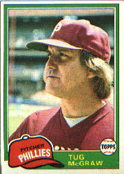 1981 Topps Baseball Cards      040      Tug McGraw